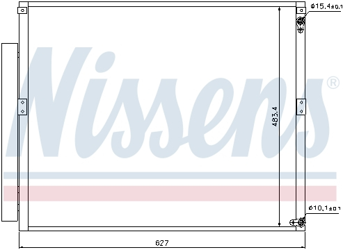 Radiator clima AC cu uscator LEXUS GX; TOYOTA FJ CRUISER, LAND CRUISER PRADO 3.0D 4.0 4.7 intre 2001-2011