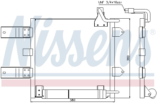 Radiator clima AC cu uscator SEAT AROSA; VW LUPO, POLO 1.2D-1.7D intre 1998-2005