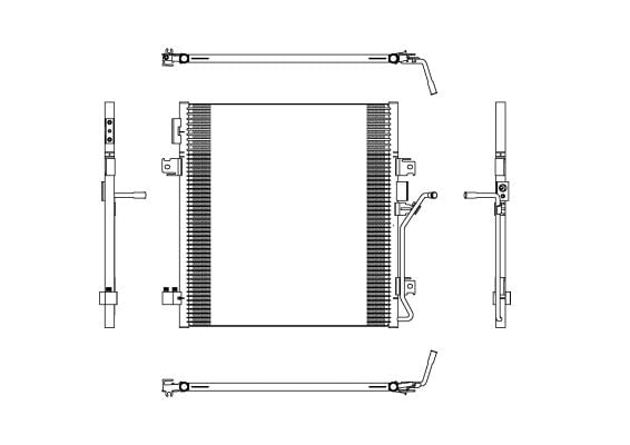 Radiator clima AC DODGE NITRO; JEEP CHEROKEE 2.8D 3.7 4.0 dupa 2006