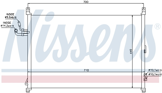 Radiator clima AC INFINITI M45 4.5 dupa 2005