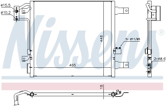 Radiator clima AC JEEP WRANGLER III 2.8D 3.6 3.8 dupa 2007