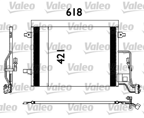 Radiator clima AC SKODA SUPERB I; VW PASSAT 1.6-4.0 intre 2000-2008