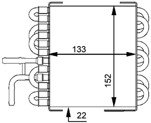 Radiator combustibil potrivit MERCEDES C (CL203), C T-MODEL (S203), C (W203) 2.2D 05.00-08.07 [3]