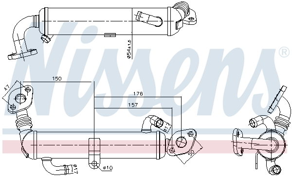 Radiator egr potrivit opel astra h, astra h gtc, combo tour, combo minivan, corsa c, meriva a 1.7d 06.03-