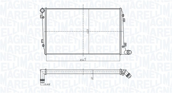 Radiator motor (Automat Manual) potrivit AUDI A3; SEAT ALTEA, ALTEA XL, LEON, TOLEDO III; SKODA OCTAVIA II, SUPERB II; VW CADDY III, CADDY III MINIVAN, EOS, GOLF PLUS V, GOLF V 1.9D 2.0D
