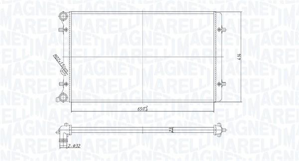 Radiator motor (Automat Manual) potrivit AUDI A3, TT; OPEL MOVANO A; SEAT LEON, TOLEDO II; SKODA OCTAVIA I; VW BORA, BORA I, GOLF IV 1.4-2.5D