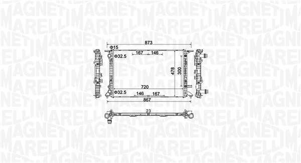 Radiator motor (Automat Manual) potrivit AUDI A4 ALLROAD B8, A4 B8, A4 B9, A5, Q5; PORSCHE MACAN 1.8-3.0D
