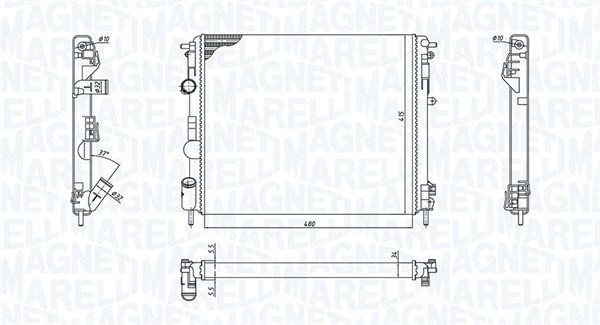 Radiator motor (Automat Manual) potrivit DACIA LOGAN, LOGAN EXPRESS, LOGAN MCV, SANDERO, SOLENZA; RENAULT CLIO II, CLIO II HATCHBACK, KANGOO, KANGOO EXPRESS, LOGAN I, THALIA I 1.0ALK-1.9D