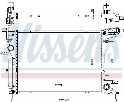 Radiator motor (Automat/Manual) potrivit FIAT 500L, TIPO 1.3D/1.4 [4]