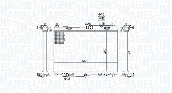 Radiator motor (Automat Manual) potrivit FORD B-MAX, ECOSPORT, FIESTA VI, TOURNEO COURIER B460, TRANSIT COURIER B460, TRANSIT COURIER B460 MINIVAN 1.4D-1.6D