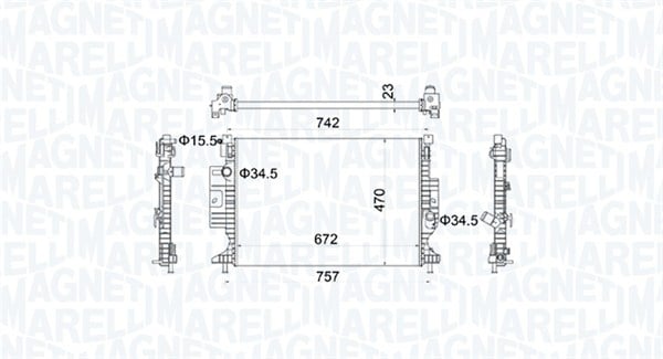 Radiator motor (Automat Manual) potrivit FORD C-MAX II, FOCUS III, FOCUS III KOMBI, GRAND C-MAX, KUGA II 1.5 2.0D