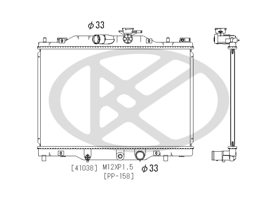 Radiator motor potrivit MAZDA CX-3 2.0 dupa 2015 (automat/manual) [2]