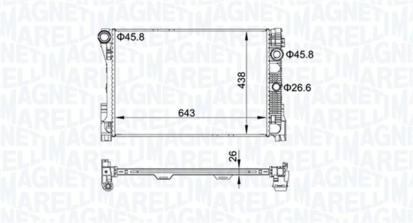 Radiator motor (Automat Manual) potrivit MERCEDES C (C204), C T-MODEL (S204), C (W204) 1.6-3.5