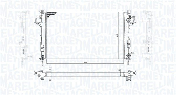 Radiator motor (Automat Manual) potrivit RENAULT ESPACE IV, LAGUNA II, VEL SATIS 1.6-2.2D