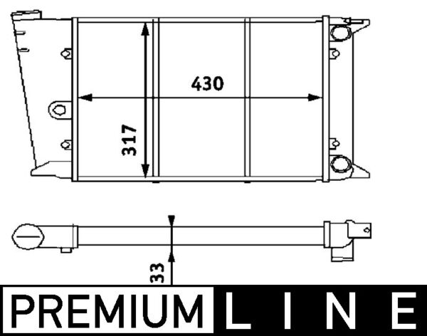Radiator motor (Automat Manual) potrivit VW GOLF I, JETTA I, SCIROCCO 1.5
