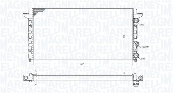 Radiator motor (Automat Manual) potrivit VW PASSAT B3 B4 1.6-2.0