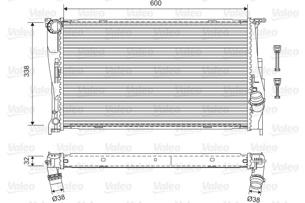 Radiator motor potrivit BMW 1 (E82), 1 (E88), 3 (E90), 3 (E91), 3 (E92), 3 (E93), X1 (E84), Z4 (E89) 1.6/2.0/3.0 (Automat) [3]