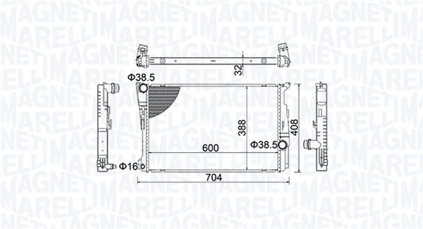 Radiator motor (Automat) potrivit BMW X3 (F25), X4 (F26) 1.6-3.0D