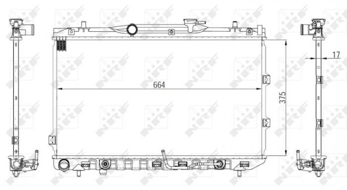 Radiator motor (automat) potrivit kia cerato i 1.6 2.0