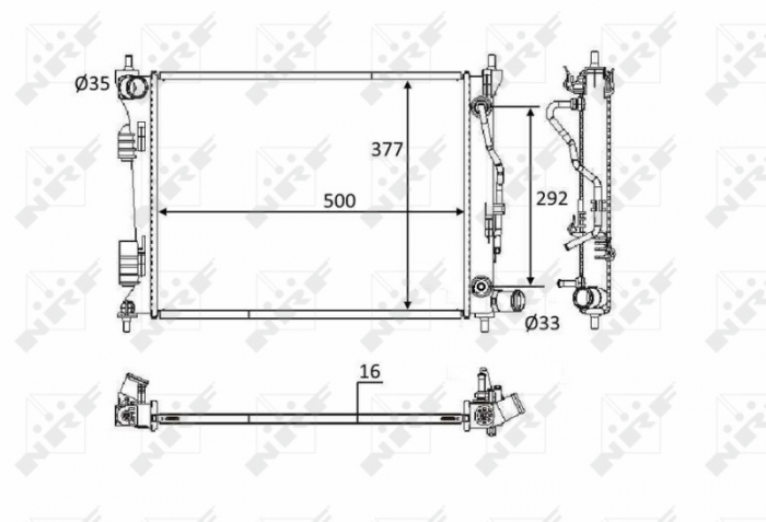 Radiator motor (automat) potrivit kia rio iii 1.4