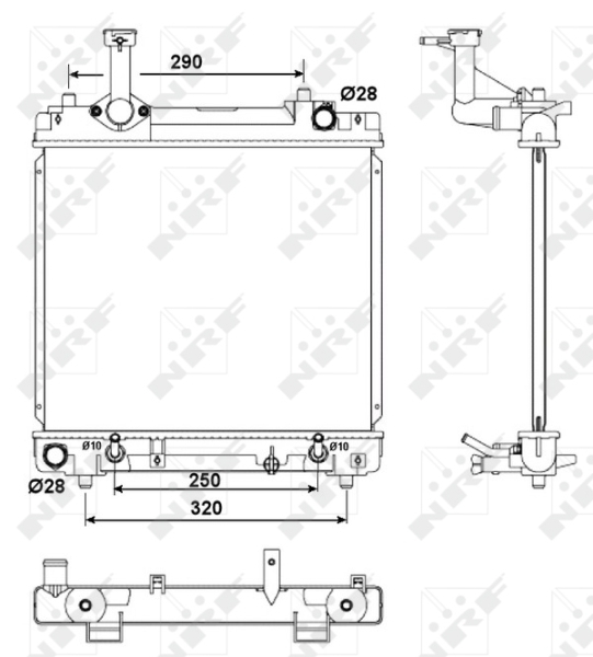 Radiator motor (automat) potrivit nissan pixo; suzuki alto vii 1.0