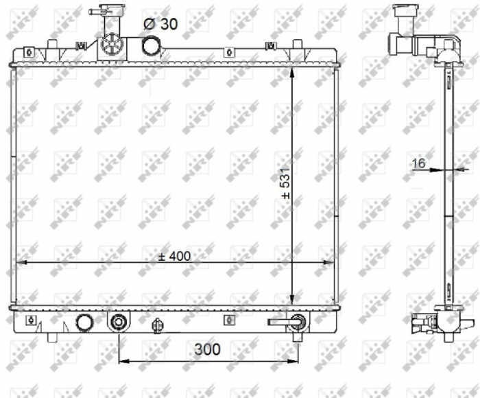 Radiator motor (Automat) potrivit SUZUKI SWIFT IV 1.2 1.3D