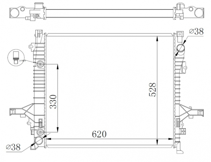 Radiator motor (Automat) potrivit VOLVO XC90 I 2.4D-4.4