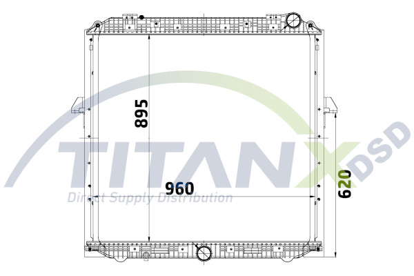 Radiator motor EURO 6 potrivit MERCEDES ACTROS, ACTROS MP4 / MP5, ANTOS, AROCS 471.943-OM936.916 dupa 1996 (cu carcasa) [2]