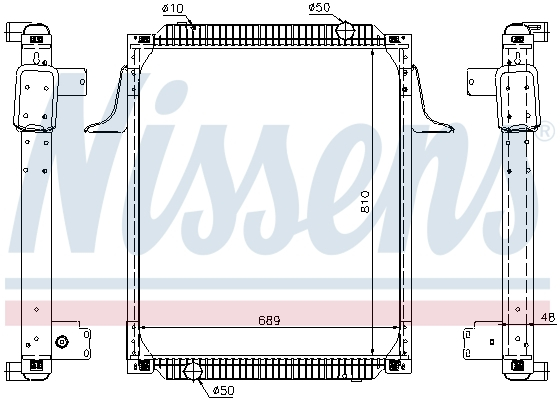 Radiator motor potrivit RVI PREMIUM dCi11B/43-MIDR06.02.26W/4 dupa 1996 (cu carcasa) [2]