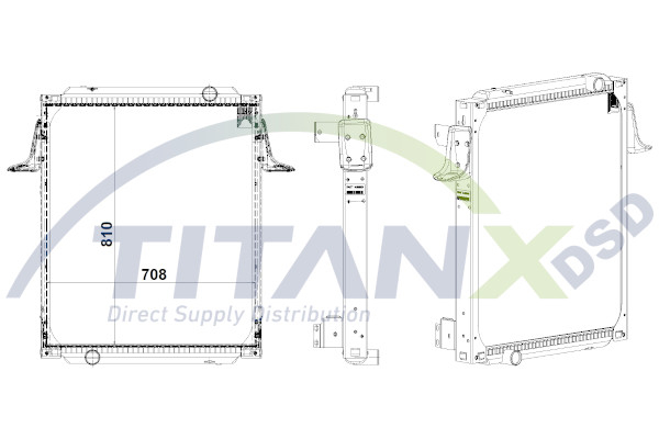 Radiator motor potrivit RVI PREMIUM dCi11B/43-MIDR06.02.26W/4 dupa 1996 (cu carcasa) [2]