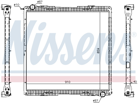 Radiator motor potrivit SCANIA G I, P I, R I DC09.108-DT12.18 2003-2019 (cu carcasa) [2]