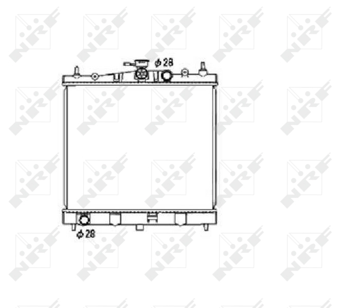 Radiator motor (cu elemente montaj) potrivit NISSAN MICRA C+C III, MICRA III, NOTE; RENAULT CLIO III, MODUS 1.0-1.6 [3]