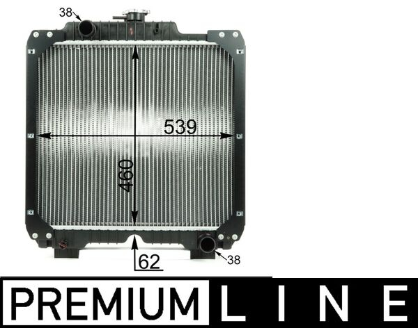 Radiator motor potrivit CASE IH JX; NEW HOLLAND TD 8035.25-NEF4(F4GE0454A) dupa 2002 (cu rama) [3]