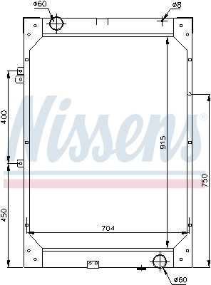 Radiator motor (cu rama) potrivit MAN F90, F90 UNTERFLUR D2840LF01-D2866LUL330 07.86-06.96 [3]