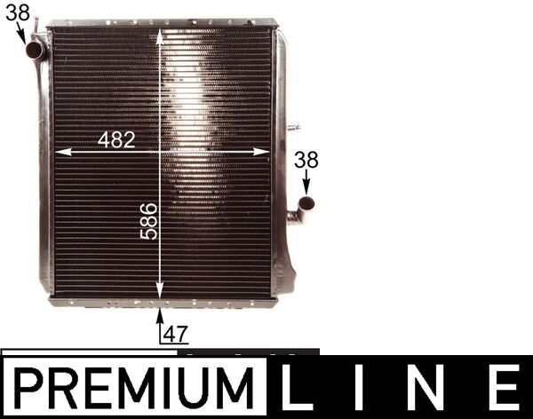 Radiator motor potrivit MERCEDES UNIMOG OM353.958-OM366.956 dupa 1977 (cu rama) [3]