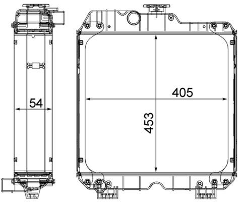 Radiator motor (cu rama) potrivit NEW HOLLAND T4 POWER STAR, TD3 01.11- [4]