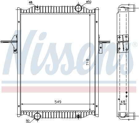 Radiator motor (cu rama) potrivit RVI MIDLUM DCI6-A 07.01- [3]