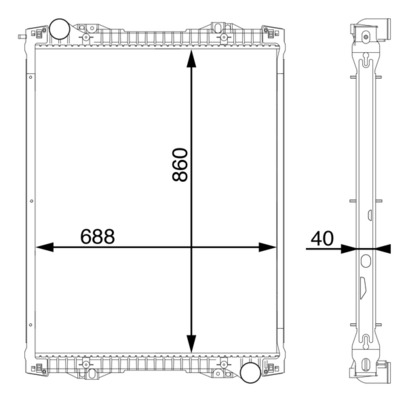 Radiator motor (cu rama) potrivit SCANIA K, L, N BUS, P I, P,G,R,T DC09.108-OSC11.03 01.03- [3]