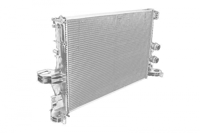 Radiator motor (fara cadru) potrivit IVECO DAILY V ELETTRICO-F1CE3481K 09.11-02.14