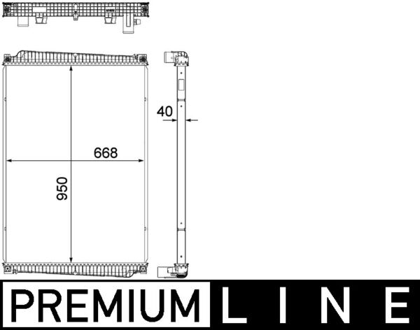 Radiator motor potrivit MAN TGL I, TGM I D0836LFL40-D0836LFLAP 2005-2022 (fara cadru) [3]