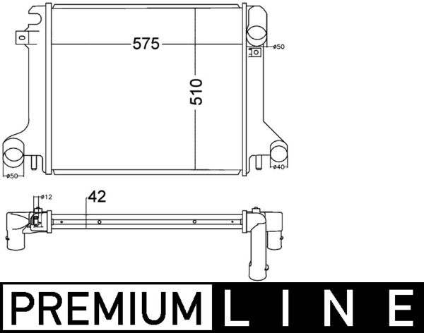 Radiator motor (fara cadru) potrivit MERCEDES ATEGO, ATEGO 2 OM900.911-OM925.920 01.98- [3]