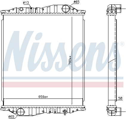 Radiator motor potrivit KÄSSBOHRER; NEOPLAN; SETRA (fara carcasa) [2]