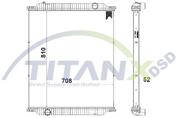 Radiator motor potrivit MAN LION'S CITY, NÜ D0826LUH13-D2866LUH35 dupa 1998 (fara carcasa) [2]