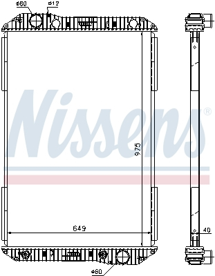 Radiator motor potrivit MERCEDES AXOR, AXOR 2 OM457.910-OM906.920 dupa 2002 (fara carcasa) [2]