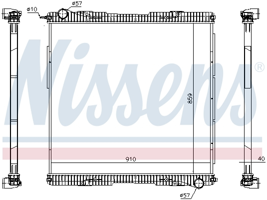 Radiator motor potrivit SCANIA G I, P I, R I DC09.108-DT12.18 2003-2019 (fara carcasa) [2]