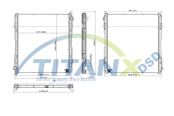 Radiator motor potrivit SCANIA P I, R I, T DC11.08-DT16.08 2004-2019 (fara carcasa) [2]