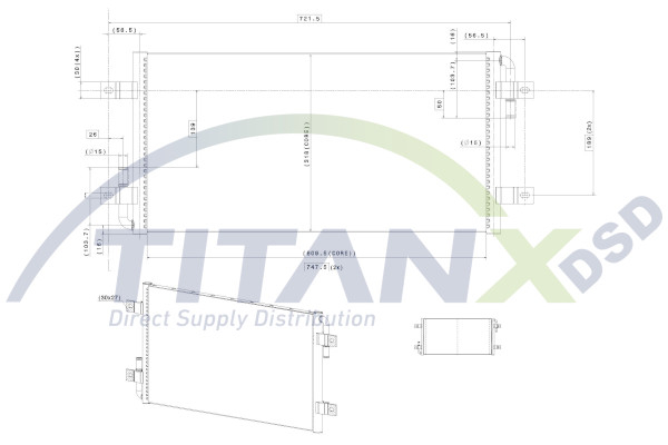 Radiator motor potrivit VOLVO FM, FM II D11A-370-D9B380 dupa 2005 (fara carcasa, temperatura scazuta) [2]