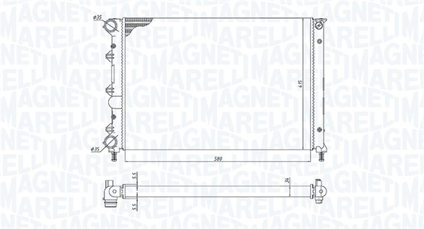 Radiator motor (Manual) potrivit ALFA ROMEO 147 1.6 2.0