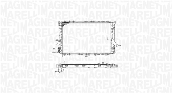 Radiator motor (Manual) potrivit AUDI 100 C4, A6 C4 1.8-2.5D [2]