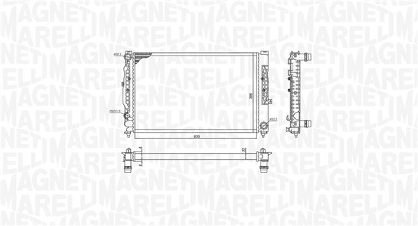 Radiator motor (Manual) potrivit AUDI A4 B5, A6 C5; SKODA SUPERB I; VW PASSAT B5, PASSAT B5.5 1.8-2.8